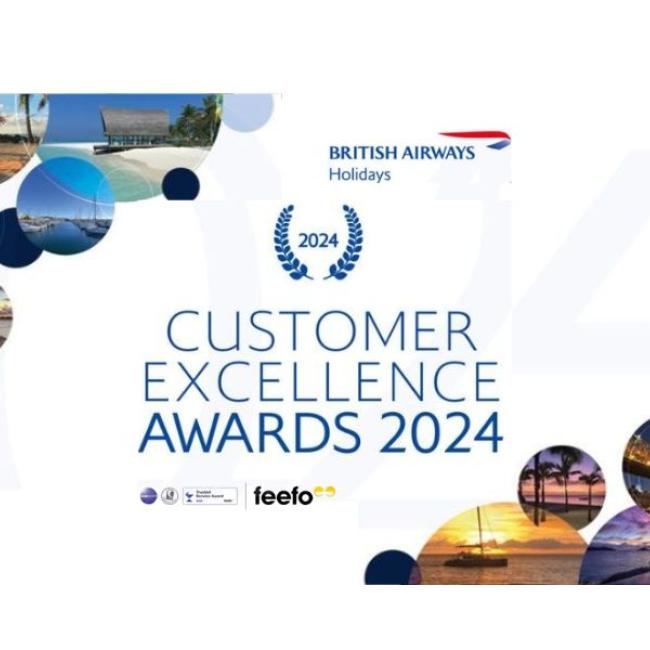 British Airways Holidays Customer Excellence Award 2024